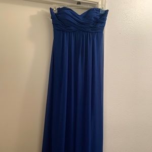 Bill Levkoff Royal Blue Strapless Formal/Bridesmaid Dress
